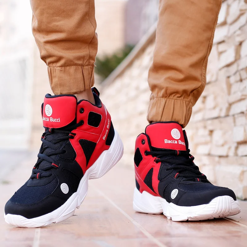 Bacca Bucci Red Caper High Top Shoes for Men | Best Price UAE